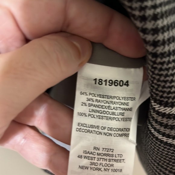 French Connection Black White Striped Oversized Blazer - Picture 4 of 5